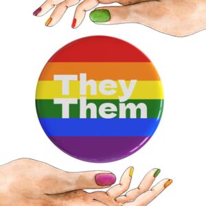 they/ them badges