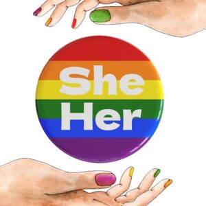 she/her badges