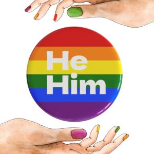 he/him badges