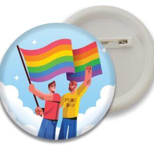 gay couple badge
